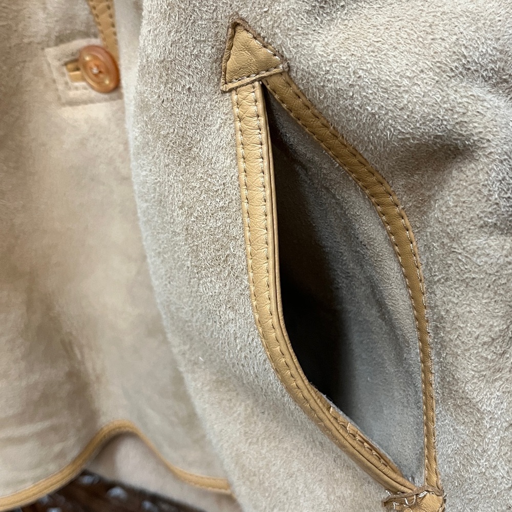 Shearling /Leather Hooded Jacket - image 3